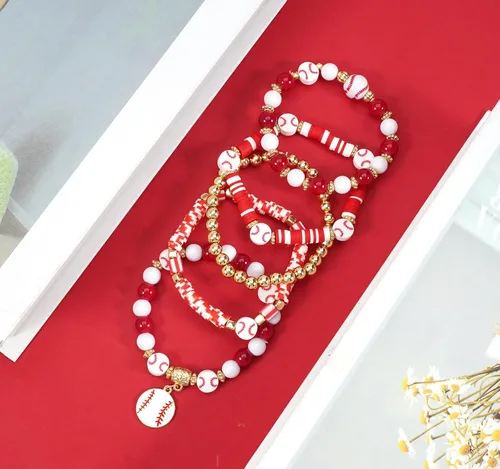 Miniatura 2 de Ardorchid Pulseras de Halloween para Mujeres Calabaza Fantasma Esqueleto Murciélago Calavera con Cuentas Apilables Elásticas Rugby Acción de Gracias