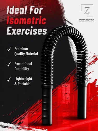 Miniatura 3 de Barra Power Twister Flex de Zenooze, El Equipo de Ejercicio de la Parte Superior Definitivo para Fortalecer Tu Entrenamiento de Pecho, Hombros