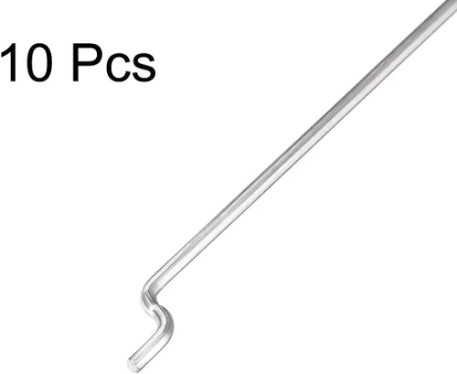 Miniatura 3 de uxcell Piezas de acero de 0.047 in x 13.386 in (13,3 pulgadas) para reemplazo de barras de empuje y tracción en Z (paquete de 10)