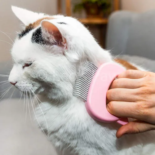 Miniatura 5 de Leo's Paw El peine de masaje original para eliminar el pelo de mascotas, cepillo suave para eliminar el pelo de mascotas, herramienta de Rosa