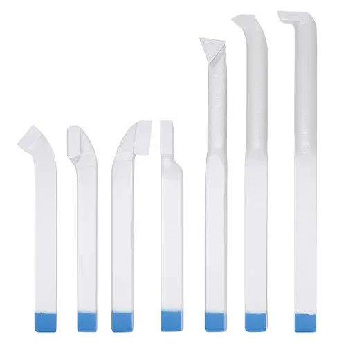 Miniatura 8 de Juego de herramientas de torno de carburo de soldadura de 1/2 pulgada, herramientas de torneado de punta de carburo soldado YT15 para metal, acero