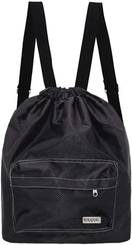 Miniatura 10 de KIKIGOAL Bolsa de natación separada seca y húmeda mochila portátil con cordón impermeable para gimnasio, deportes para piscina y playa
