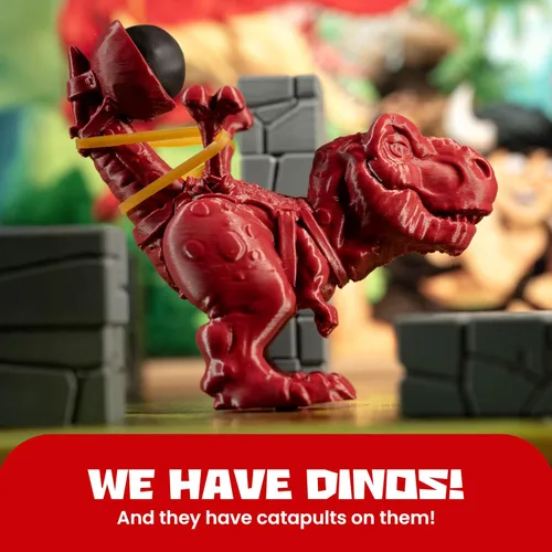 Miniatura 3 de Catapult Feud - Juego base, expansiones y accesorios (expansión del paquete dinosaurio)