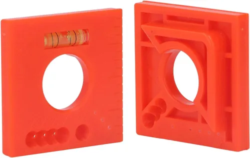 Miniatura 2 de 2 reglas de compensación de marcas, ABS multifunción líneas paralelas nivel 45 grados corte marcado herramienta de carpintería