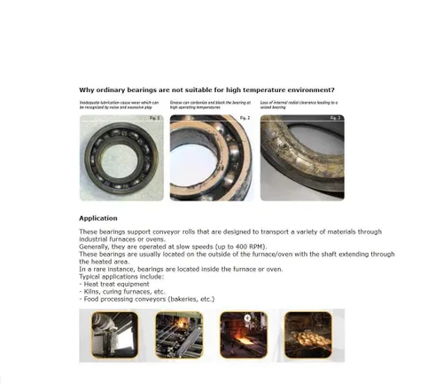 Miniatura 8 de Power Transmission Products 6014 70x110x20mm High Temperature Bearing 500 Degrees Celsius Full Ball TB6014 Bearings