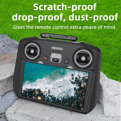 Miniatura 4 de Funda protectora de silicona para controlador + películas protectoras de pantalla HD para DJI Mini 4 Pro/Air 3/Neo Drone RC 2 Accesorios de control