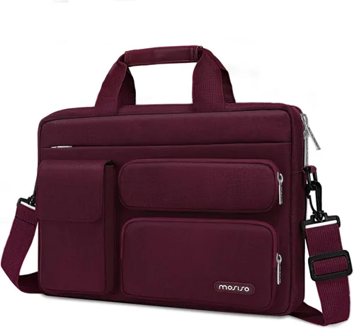 MOSISO Bolsa de hombro para laptop de 15.6 pulgadas, 15-15.6 pulgadas, bolsa de computadora compatible con MacBook Pro de 16 pulgadas, HP, Dell,