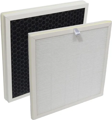 PUREBURG Filtro HEPA de repuesto compatible con purificador de aire LAMPICK Cleaner-A6, paquete de 2 unidades H13 de carbón activado por filtración