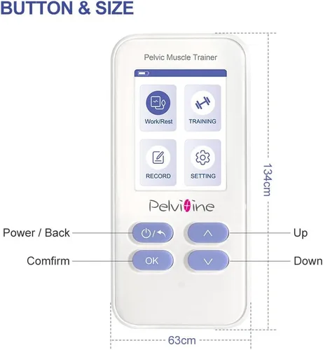 Miniatura 5 de Entrenador muscular pélvico para ejercitador de Kegel con sonda de sensor inflable que fortalece tu suelo pélvico