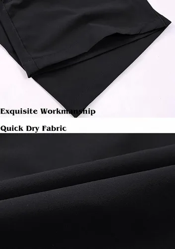 Miniatura 5 de MAGNIVIT Pantalones cortos de senderismo 34 para hombre, por debajo de la rodilla, de secado rápido, para trabajo al aire libre, con bolsillos