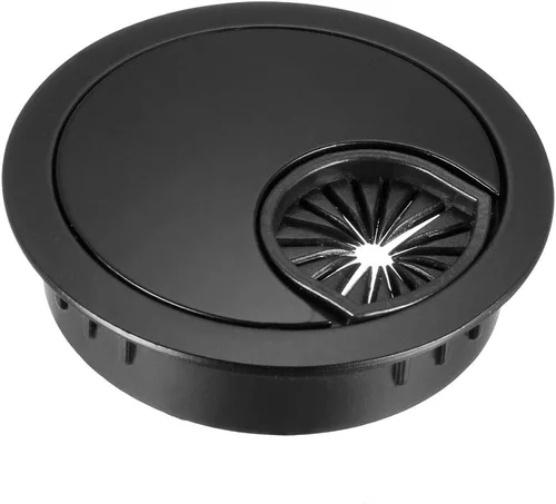 uxcell Cubierta de agujero para cable, 2 pulgadas/1.969 in, aleación de zinc, para cable de escritorio, ojales, cubierta de agujero para oficina,