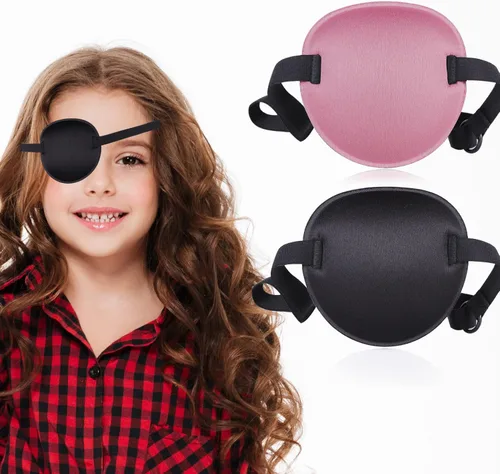 2 parches para ojos, parches médicos para ojos para adultos y niños, parche ocular ajustable para ojo derecho/izquierdo, parche de ambliopía para