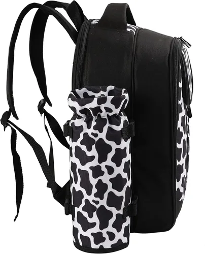 Miniatura 9 de apollo walker - Mochila para picnic para 2 personas con compartimento refrigerado, soporte desmontable para botella/vino, manta de forro polar