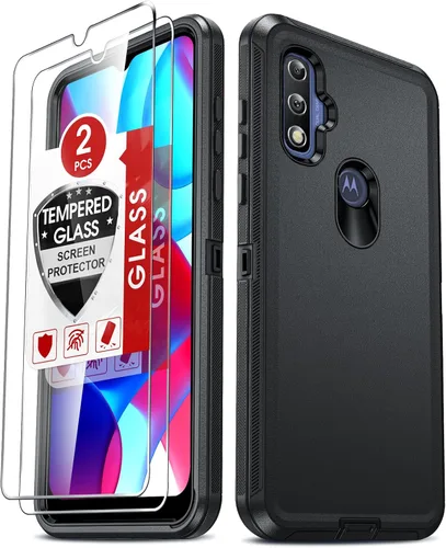 Miniatura 12 de LeYi Funda para Motorola One 5G Ace: Moto G 5G (2020): Funda resistente 3 en 1, funda resistente 3 en 1, funda para teléfono celular a prueba