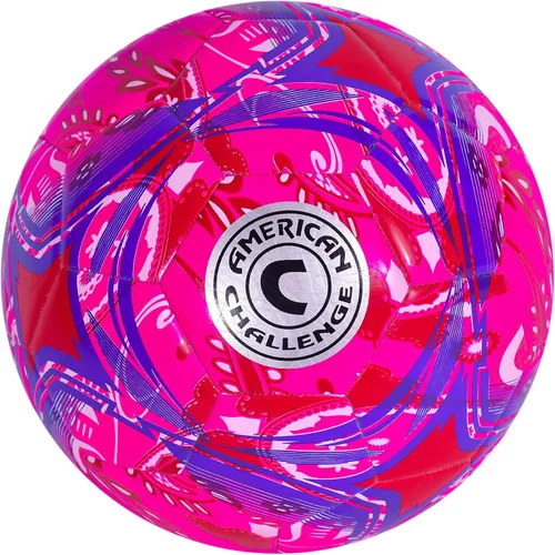 Miniatura 9 de American Challenge Balón de fútbol Paisley – Pelotas de fútbol de tamaño oficial 3, 4 y 5 para jóvenes y adultos – Pelota de entrenamiento duradera
