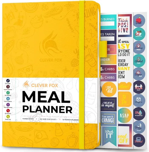 Miniatura 14 de Clever Fox Agenda semanal de comidas, diario de preparación de comidas semanal y diario con listas de compras y comestibles para planificación