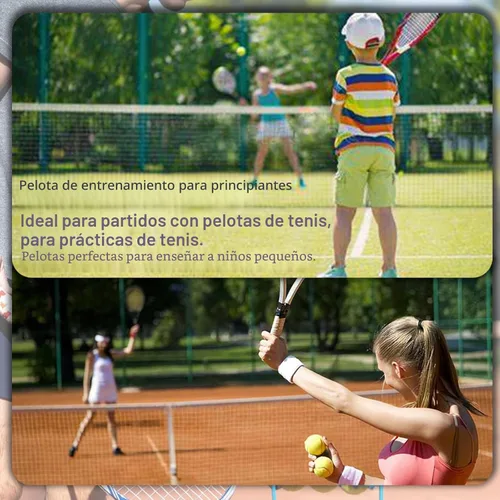 Miniatura 4 de Magicorange Pelotas de tenis, paquete de 12 pelotas de tenis de entrenamiento avanzado, pelotas de práctica, vienen con bolsa de malla para un fácil