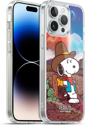 Miniatura 87 de Head Case Designs Funda de gel con licencia oficial de Peanuts Nebula Cactus Needles Snoopy Space Cowboy [protección de grado militar] compatible