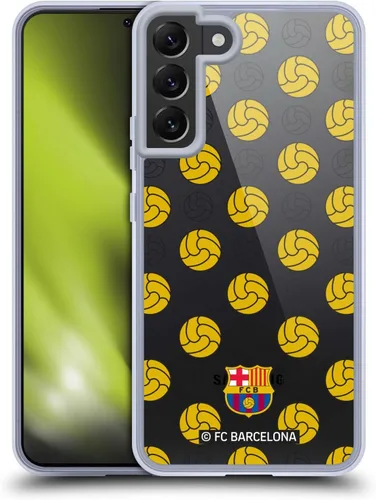 Head Case Designs Funda de gel Campions con licencia oficial del FC Barcelona Ball [protección de grado militar] compatible con Samsung Galaxy S22+