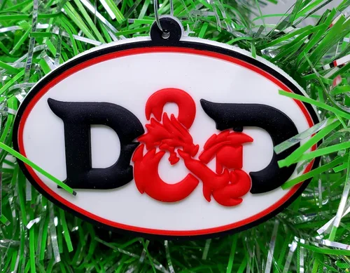 Miniatura 5 de Juego de 6 adornos navideños con temática de juego de rol de Dungeons and Dragons D&D (diseño inastillable)