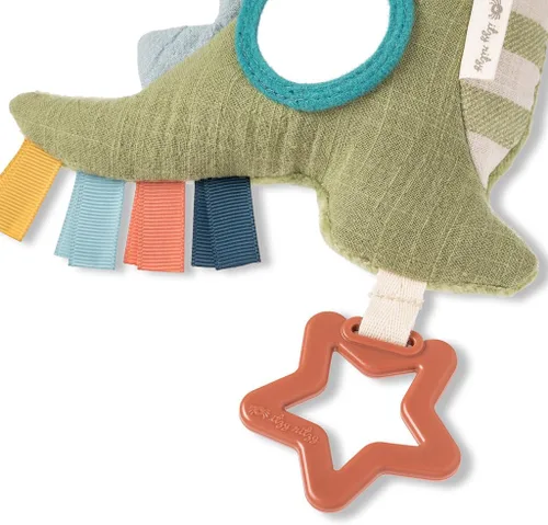 Miniatura 3 de Itzy Ritzy Bitzy Traveler Juguete para Asiento de Coche y Cochecito para Bebés – Juguete Sensorial de Desarrollo con Sonidos de Arruga y Sonajero