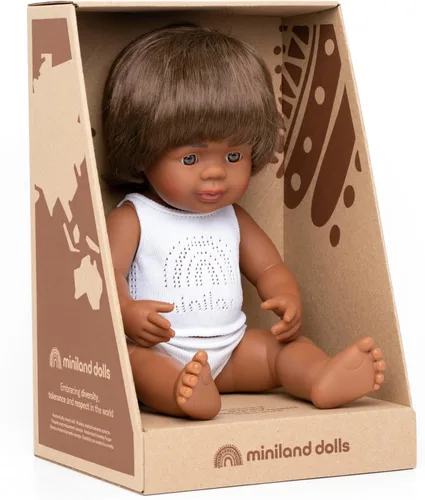 Miniatura 15 de Miniland Muñeca Niño Asiático 15'' (Caja) - Hecho en España, Anatómicamente Correcto, Calidad