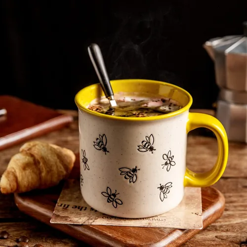 Miniatura 5 de AmorArc Tazas de café de cerámica grandes de 22 onzas, tazas de sopa de gran tamaño con mango grande para hombres, mujeres, papá, mamá, taza grande