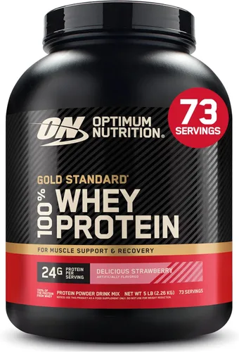 Miniatura 54 de Optimum Nutrition Estándar dorado 100% Proteína de Suero de Leche en Polvo, Pie de lima, 1.8 Libra