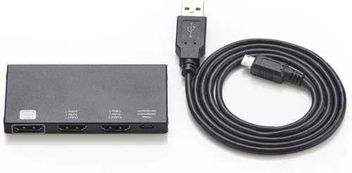 Miniatura 6 de Amazon Basics - Divisor HDMI 1 entrada y 2 salidas, 4K@60Hz para monitores duales, solo duplica la imagen, negro Negro - 4K/60Hz