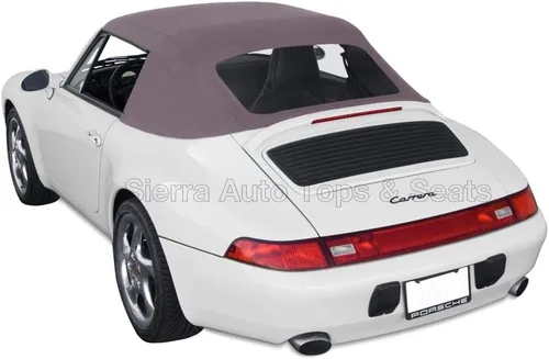 Miniatura 7 de Sierra Auto Tops Convertible Top Reemplazo para Porsche 993 Carrera 1994-1998, lona clásica alemana, color azul