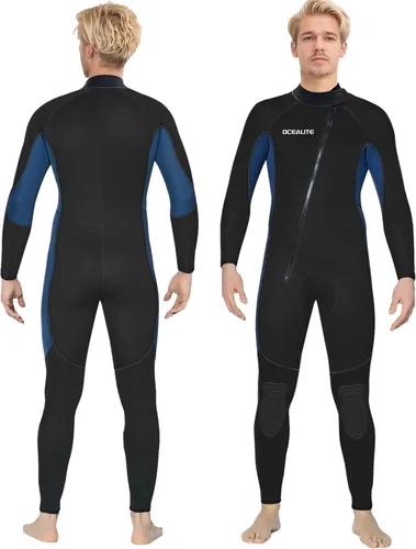 Miniatura 5 de Traje de neopreno para hombre con cremallera frontal completa, 0.118 in, 4/0.118 in, 5/0.157 in, neopreno para surf, buceo, esnórquel, natación