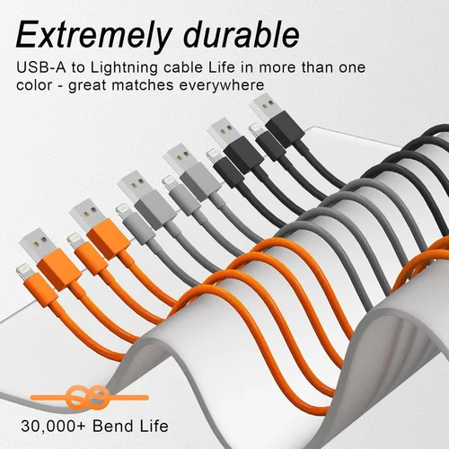 Miniatura 3 de Cable Lightning para iPhone [certificado Apple MFi] Cable de carga rápida USB trenzado de nailon largo para iPhone 14 Pro/13 mini/13/12/11 Pro