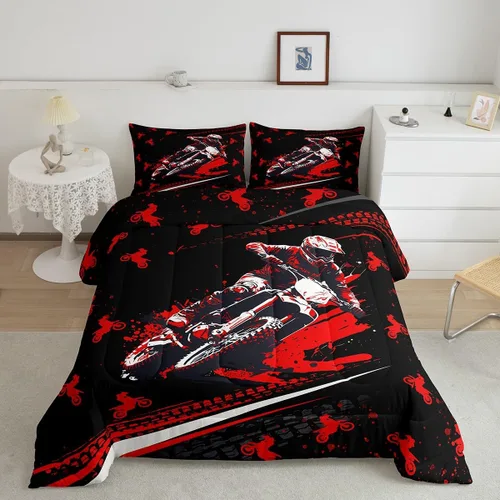 Miniatura 38 de Feelyou Lindo juego de ropa de cama de ajolote para niños y niñas tamaño twin, juego de edredón de salamandra para niños, mujeres y hombres, edredón