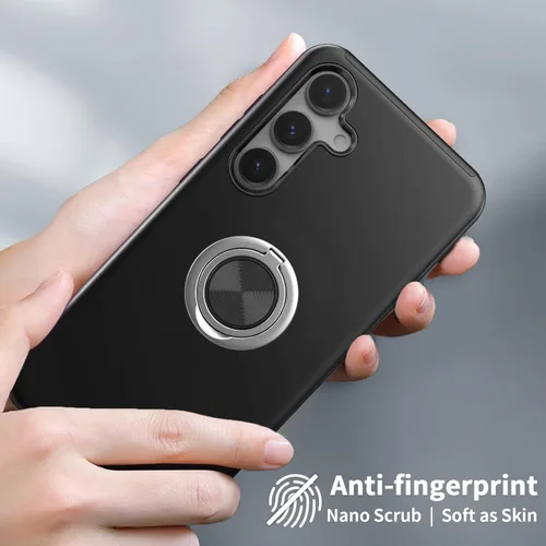 Miniatura 5 de Funda para Samsung Galaxy S26 con protector de pantalla de vidrio templado, híbrida 2 en 1, funda protectora delgada duradera con anillo magnético