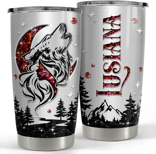 Miniatura 16 de SANDJEST - Vaso personalizado con foto para pareja con mensaje, vasos de 20 y 30 onzas, de acero inoxidable, aislado, para viajes, regalo de Foto 1