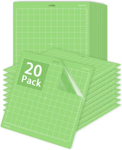 Miniatura 8 de Gwybkq Paquete de 12 alfombrillas de corte de 12 x 12 pulgadas para Cricut Maker 4/Maker 3/Maker/Explore 3/Air 2/Air/One, alfombrilla de corte