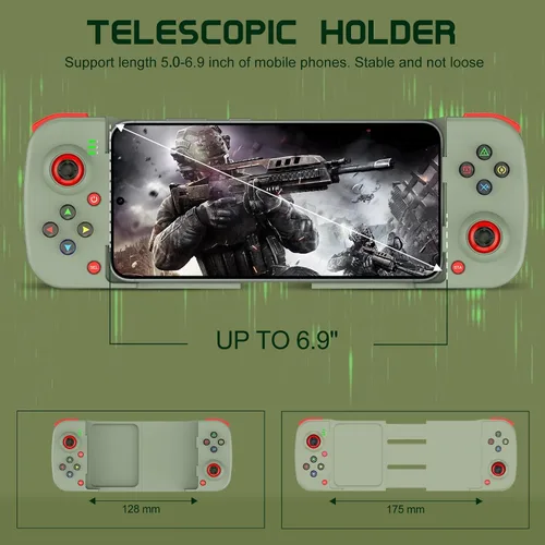 Miniatura 3 de Joso Phone Controller for iPhone/Android Support Phone Case, Mobile Gaming Controller with Ergonomic Design - Wireless Gamepad for Cloud Gaming & PS