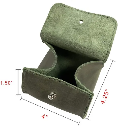 Miniatura 6 de Hide & Drink, Bolsa de joyería de cuero, mini caja de tamaño de viaje, organizador de almacenamiento de anillos y artículos preciosos, regalos