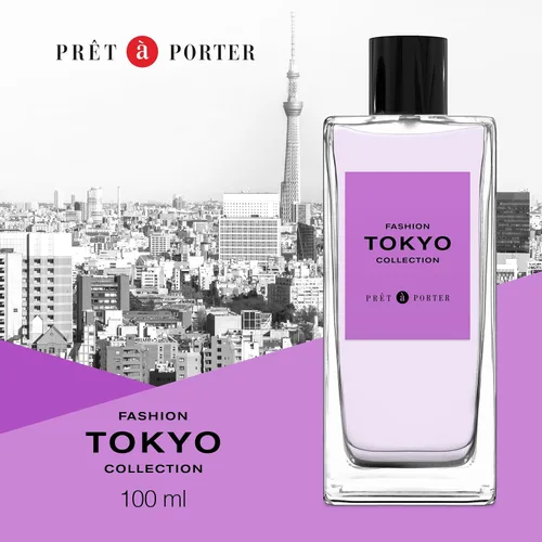 Miniatura 6 de Pret à Porter City Collection Tokyo Eau de Parfum 3.4 fl oz (Paquete de 1), Notas de Flor de Cerezo, Peonía y Ámbar, Fragancia para Mujer, De Larga