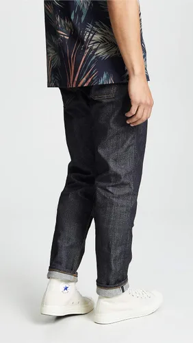 Miniatura 4 de Naked & Famous Denim Jeans Easy Guy Laid Back Fit para hombre en orillo de sarga de mano izquierda