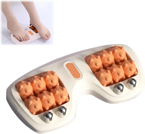 Miniatura 8 de Rodillo portátil de masaje de doble pie, alivio de la fascitis plantar, terapia de acupresión de doble pie para aliviar el estrés y mejorar la Verde