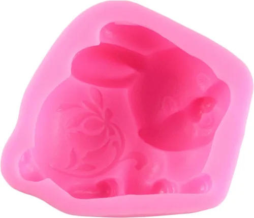 Miniatura 3 de Mujiang Pastel de conejo de Pascua que decora moldes de silicona para fondant de chocolate de azúcar