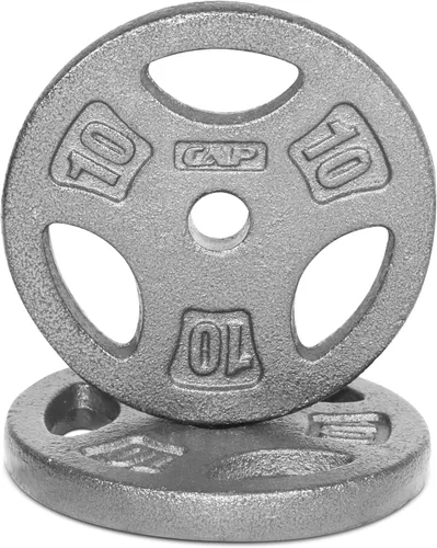 Miniatura 13 de CAP Barbell Placas de peso de agarre estándar de 1 pulgada Gris