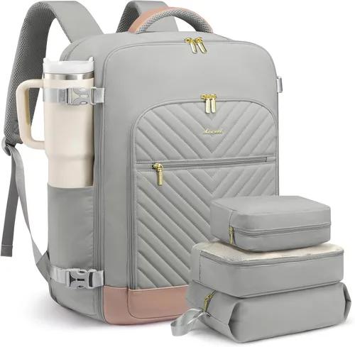 Miniatura 11 de LOVEVOOK Mochila de Viaje Grande, Mochila de Equipaje de Mano para Aviones, Viajes