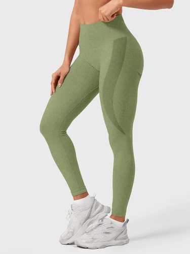 Miniatura 27 de HIGORUN - Leggings sin costuras para mujer, moldeadores, con diseño gráfico de sonrisas, de cintura alta, para el gimnasio, yoga o hacer ejercicio