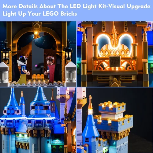Miniatura 7 de LocoLee Kit de luz LED compatible con LEGO Castle, versión musical mejorada, juego de iluminación creativa, accesorios compatibles con LEGO Ideas