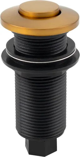Miniatura 17 de Westbrass ASB-B3-19 - Interruptor de aire de repuesto para eliminación de desechos en la parte superior del fregadero, botón empotrado, bronce