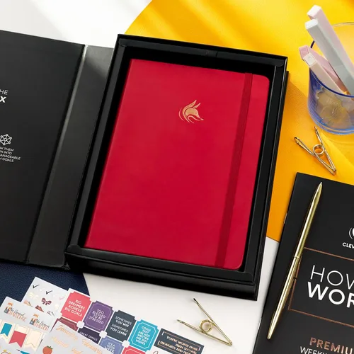 Miniatura 7 de Clever Fox Planner Premium Edition – Agenda semanal y mensual lujosa sin fecha para aumentar la productividad y alcanzar tus objetivos – Organizador