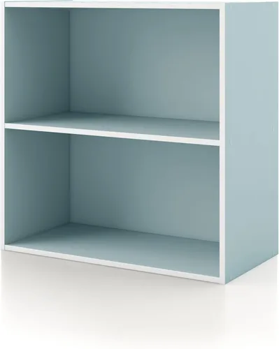 Miniatura 32 de Homes: Inside + Out Apexa - Estantería organizadora de almacenamiento de 2 cubos, estantería apilable de madera para cubos para organización