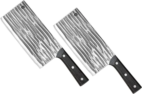 Miniatura 6 de Cuchillo de chef profesional, acero inoxidable de alta resistencia de 7.5 pulgadas, hoja de cocina afilada con mango de plástico (1)
